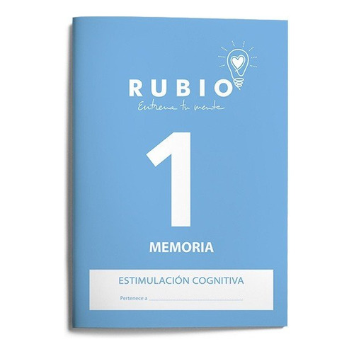 Estimulación Cognitiva: Memoria 1, De Pedrosa Casado Beatriz. Ediciones Técnicas Rubio - Editorial Rubio, Tapa Blanda En Español, 2010