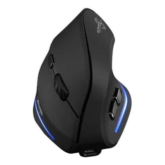 Mouse 
gamer vertical inalámbrico recargable Zelotes  F35 negro