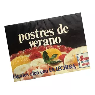 Nestlé Recetario Postres Verano Folleto Repostería Vintage