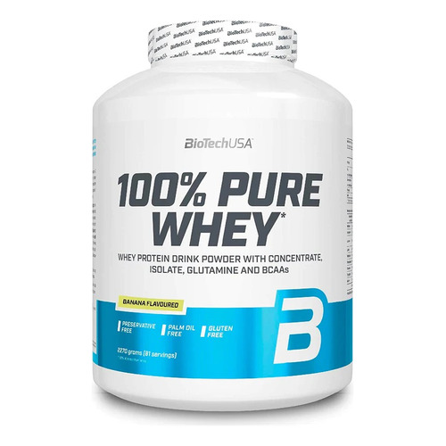 Proteina 100% Pure Whey 5lib - Biotechusa Sabor Banana