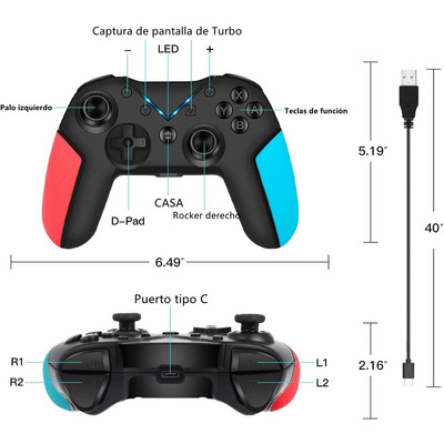 Control Inalámbrico Gamepad De Joystick Bluetooth Universal