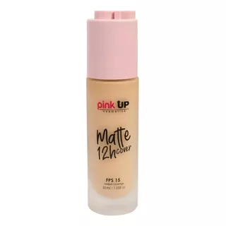 Base De Maquillaje Líquida Pink Up Rostro Matte Cover 12h Tono True Beige - 30ml 30g