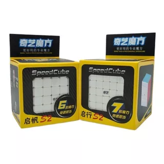 2 Cubos Speed Rubik Qiyi Stickerless: 6x6 + 7x7 