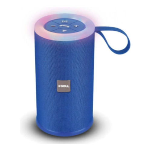 Parlante Bluetooth Soul Xs400 Party Round Color Azul