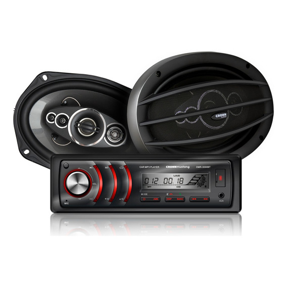 Reproductor+parlantes Crown Mustang Modelo Dmk-9000bt