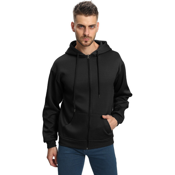 Sudadera Hombre Con Capucha De Calidad Con Cierre Hoodie