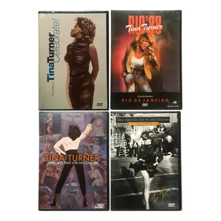 Box Coleção Tina Turner - 4 Dvds Original Seminovo