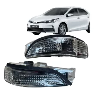 Par Lanterna Pisca Seta Capa Retrovisor Corolla 2014 A 2019