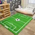 Alfombra De 80*160 Poliester Diferentes Diseños Dormitorio Ancho 80 Cm Color Verde Diseño De La Tela Fútbol Largo 160 Cm