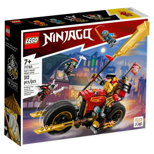 Kit De Construcción Lego Ninjago Moto-meca Evo De Kai 71783 Cantidad de piezas 312