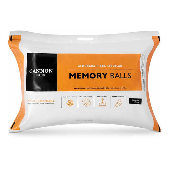 Almohada Memory Fiberballs, Cannon, 50 X 90 Cm (king)