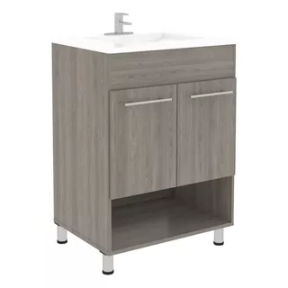 Mobi Mueble P Baño 61cm Madera Marruecos Fresno Lavabo Llave