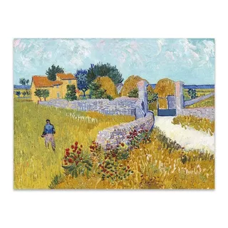 Cuadro Canvas Casa De Campo En Provence Van Gogh 60x80 M Y C