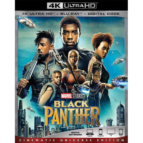 Pantera Negra Black Panther Marvel Pelicula 4k Ultra Hd
