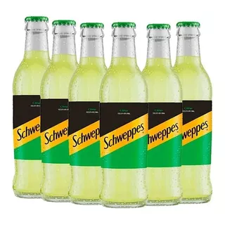 Kit 6 Refrigerante Schweppes Citrus Original Vidro 250ml