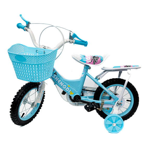 Bicicleta Infantil R12 Canasta Llantas Entrenadoras 