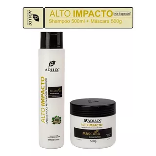 Kit Reconstrutor Adlux Alto Impacto Shampoo E Mascara 500g 
