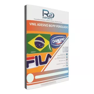 50 Folhas - Vinil / Filme Adesivo Inkjet Bopp Perolado A4