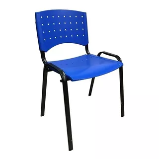 Silla  Pvc Oficina Apilable Caño Reforzado Iglecias  Envio