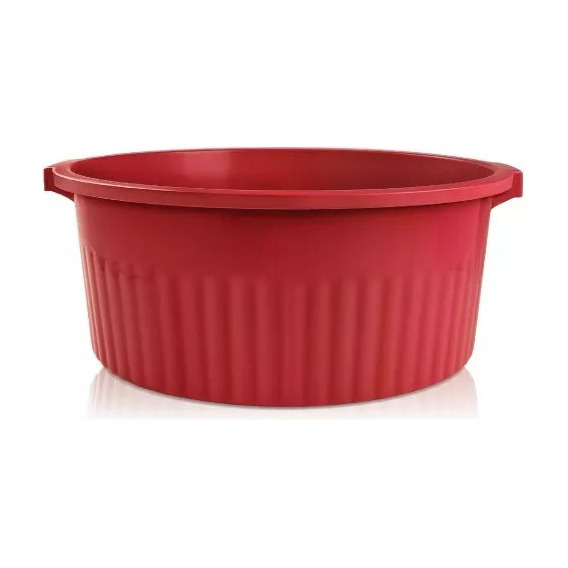 Palangana Laton Recipiente Manija 40lts Contenedor Plastico Color Rojo