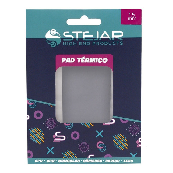 Stejar Thermal Pad 95x45x1.5mm 12.8 W/mk Extreme Alto Rendim Color Gris