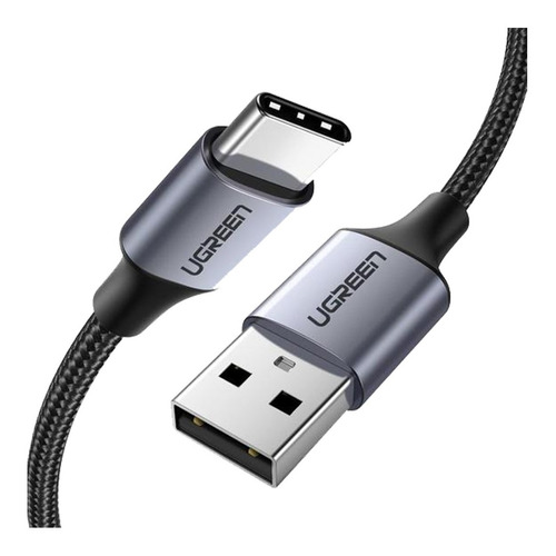 Cable Ugreen Carga Rapida Usb 2.0 A Usb-c 1.5 Metros Negro