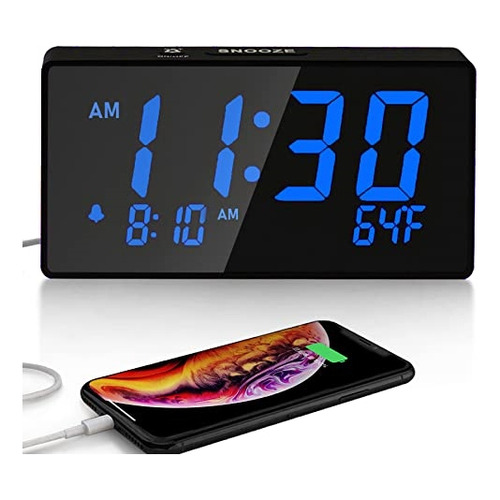 Reloj Despertador Digital De Escritorio Para Dormitorio