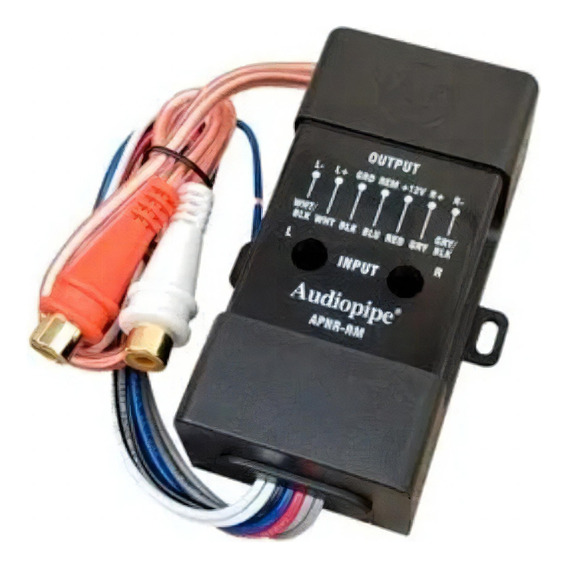 Adaptador Convertidor Alta- Baja Audiopipe Con Remoto 2 Rca