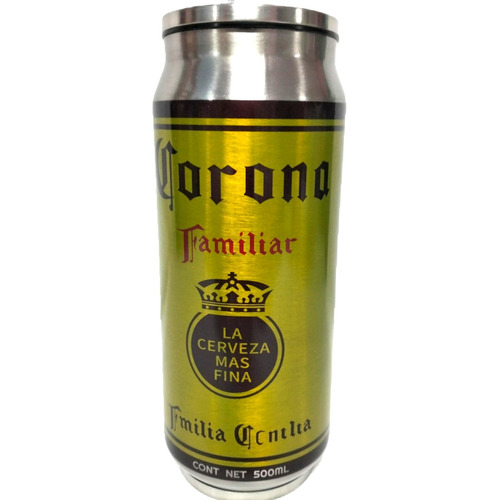 Termo Lata D Cerveza Refresco Modelos Acero Inoxidable 500ml Color Corona