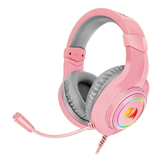 Auricular Gamer Redragon H260 Hylas Pink Rgb Ps4 Ps5 