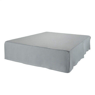 Basics Estilo Plisado Falda Para Base Cama Gris Tamaño King