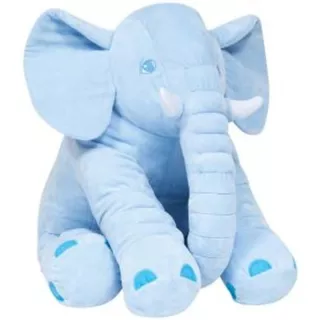 Almofada Elefante Gigante 60 Cm Azul Buba
