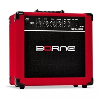 Amplificador Borne Strike G30 Para Guitarra De 15w Cor Vermelho 110v/220v