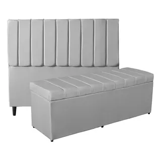 Cabeceira C/baú Para Cama Box Casal - 160 Cm - Várias Cores