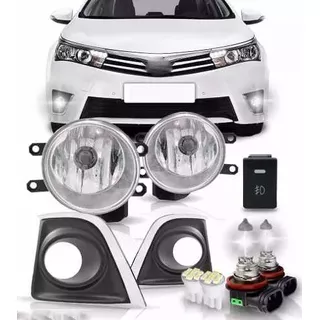 Kit Farol De Milha Corolla Cromado 2015/2016 + 4 Brindes