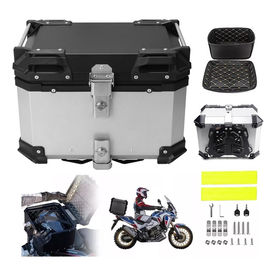 Caja Moto Top Case Aluminio Baul Trasero 45 L