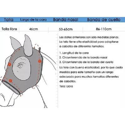 Máscara Antimosca Para Caballos