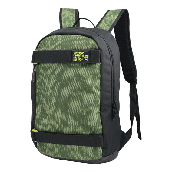 Mochila Kossok Dron Reforzada (porta Skate Premium) Color Verde