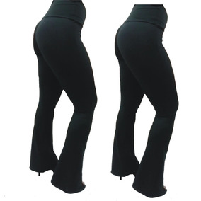 calça legging flare plus size