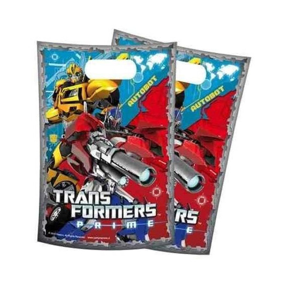 Bolsa Dulces Cumpleaños Transformers X 6 Cotillón Activarte