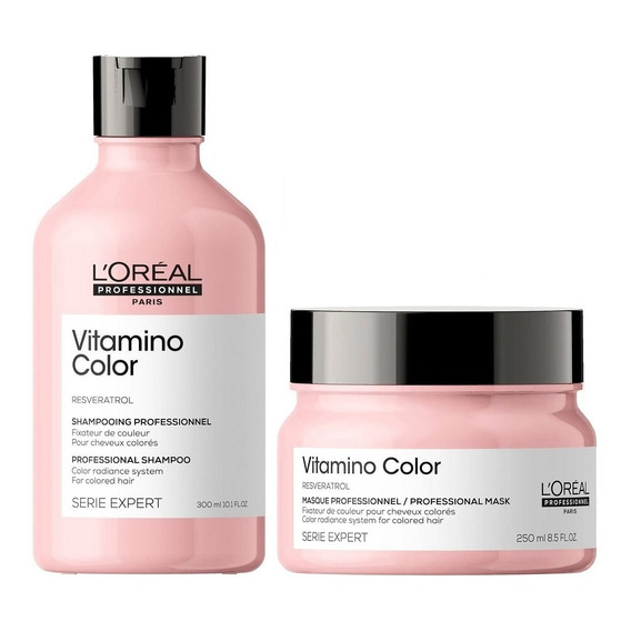 Shampoo + Mascarilla Cabello Teñido Loreal Vitamino Color