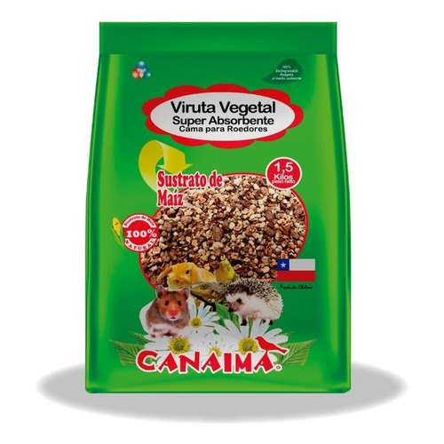 Viruta Vegetal Sustrato De Maiz 1.5kg Canaima Absorbente