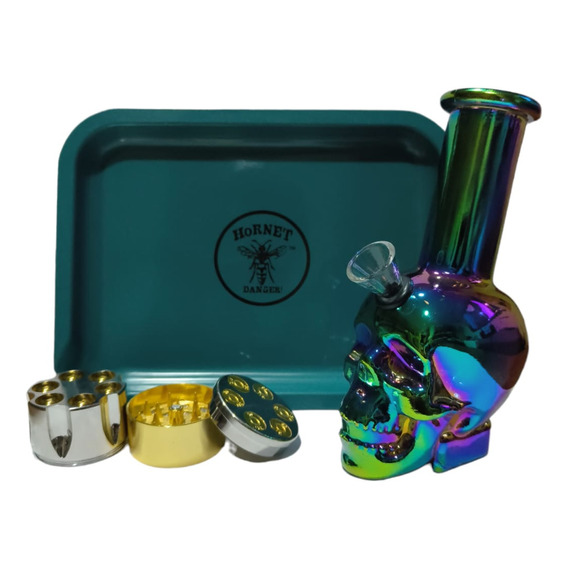 Kit Bong Calav(bong+grinder+bandeja) + Regalo Y Envio Gratis