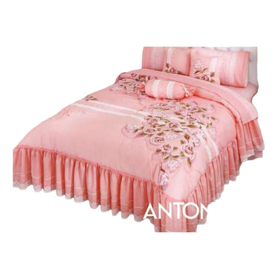 Edrecolcha Antonieta King Size C/sábanas Y Cortinas Compe 