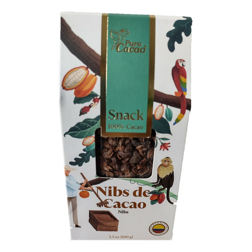 Snacks Nibs De 100% Cacao Tostado Premiu - G A $349