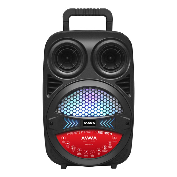 Parlante Bluetooth Portátil Party Aiwa 2500w Color Negro