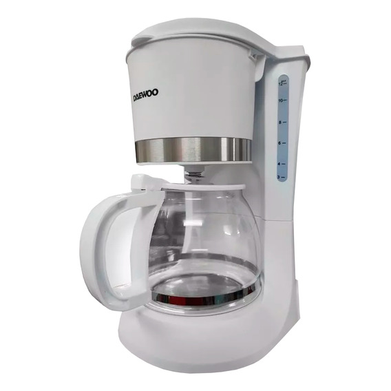 Cafetera Automática Daewoo 1.2l Max.12 Tasas 900w Dcm-1885 Color Blanco