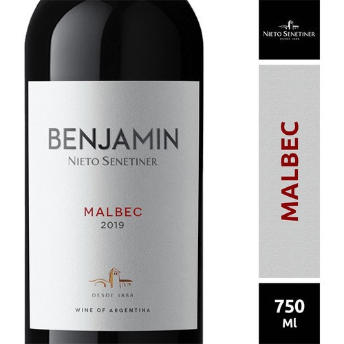 Vino Malbec Benjamin X 750 Ml