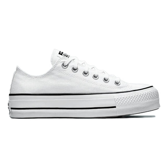 Tenis Converse De Plataforma Lift Blancos Choclo Lona Mujer