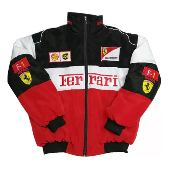 Chaqueta Vintage De Carreras De Motos De Otoño De Ferrari